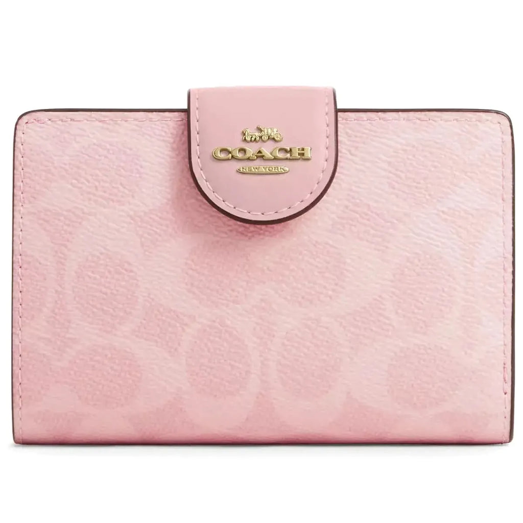 Powder pink coach wallet