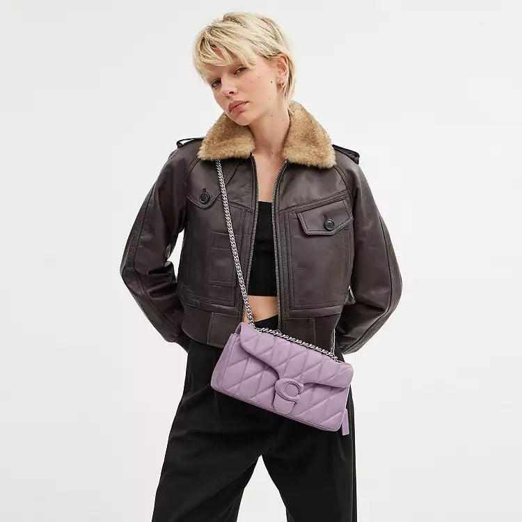 Tabby coach shoulder bag 26 purple