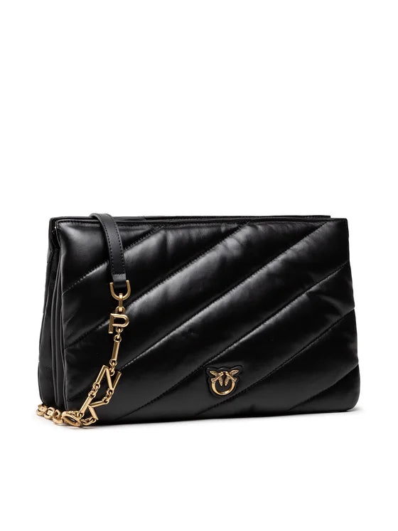 Leather messenger bag TWINS