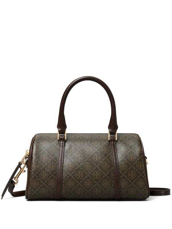 TTORY BURCH Mini T Monogram Coated Barrel Bag