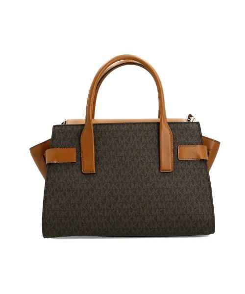 Michael Kors Carmen Large Flap Satchel Brown/Acorn