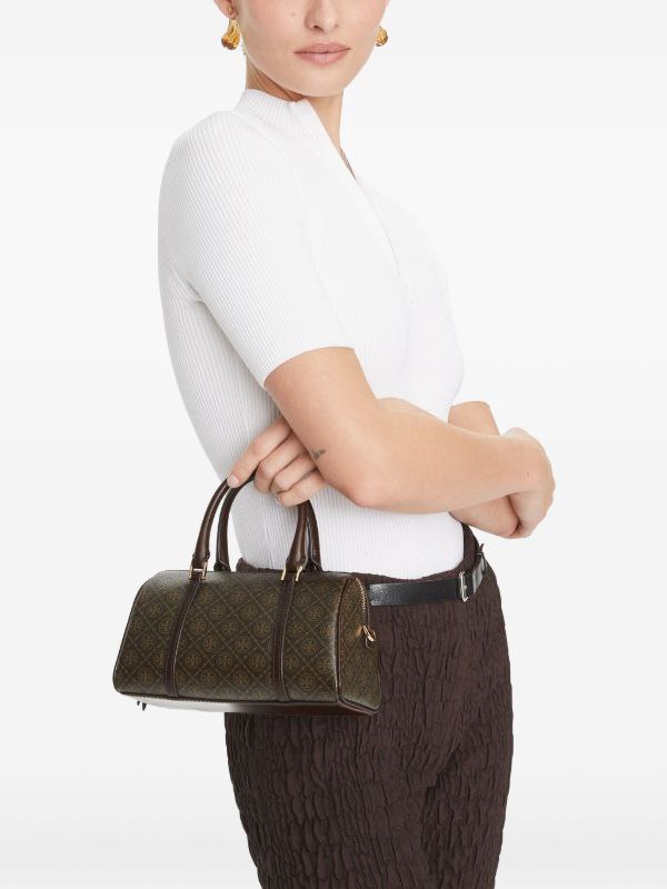 TTORY BURCH Mini T Monogram Coated Barrel Bag