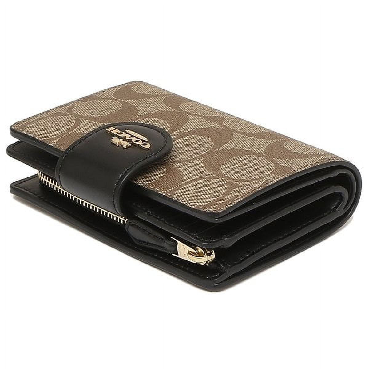 Coach Medium Corner Zip Wallet With Signature Leather
