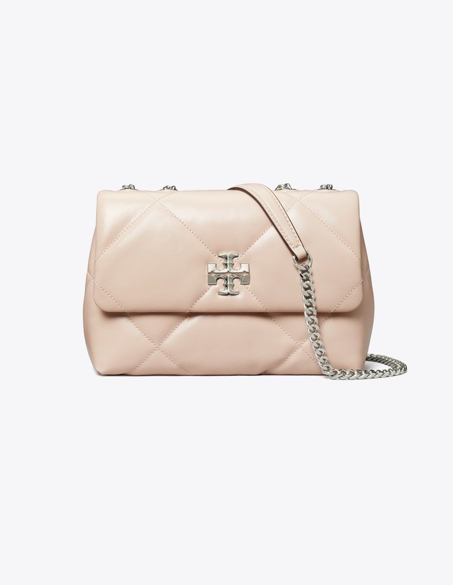 KIRA DIAMOND QUILT  CONVERTIBLE SHOULDER BAG SOFT PINK small