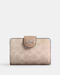 Coach Medium Corner Zip Wallet With Signature Leather