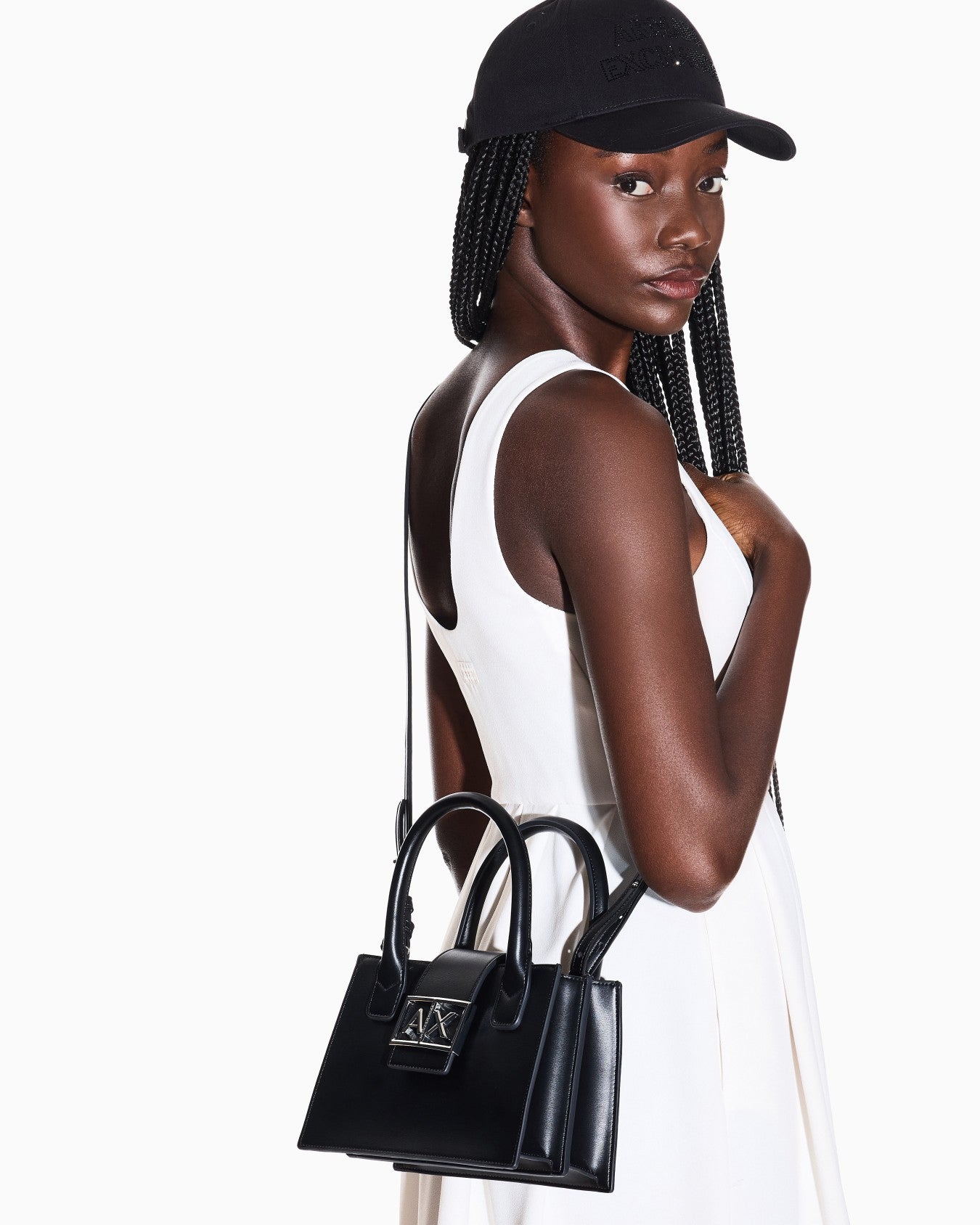 Tote bag in coated fabric                   (Armani Exchange)