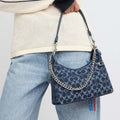 Juliet Shoulder Bag 25 In Signature Denim