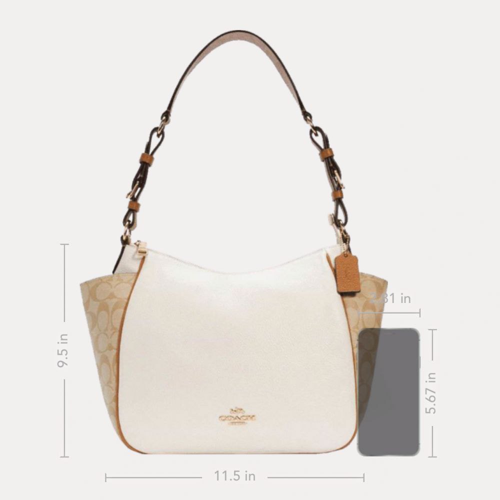 Coach Rori Shoulder Bag In Colorblock Signature Canvas