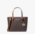 Michael Kors Women's Jet Set Travel Extra-Small Logo Top Zip Tote Bag