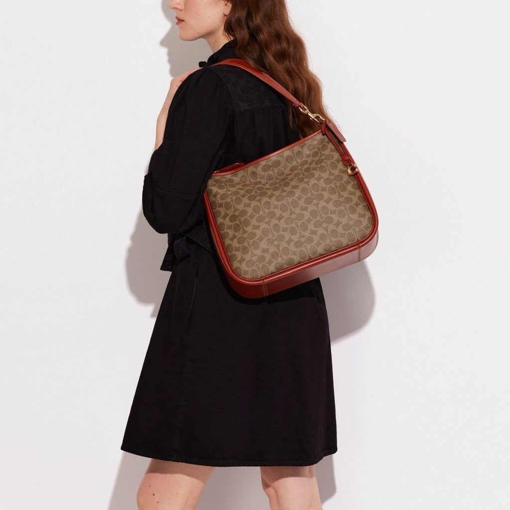Coach Cary Shoulder Bag with Signature Canvas