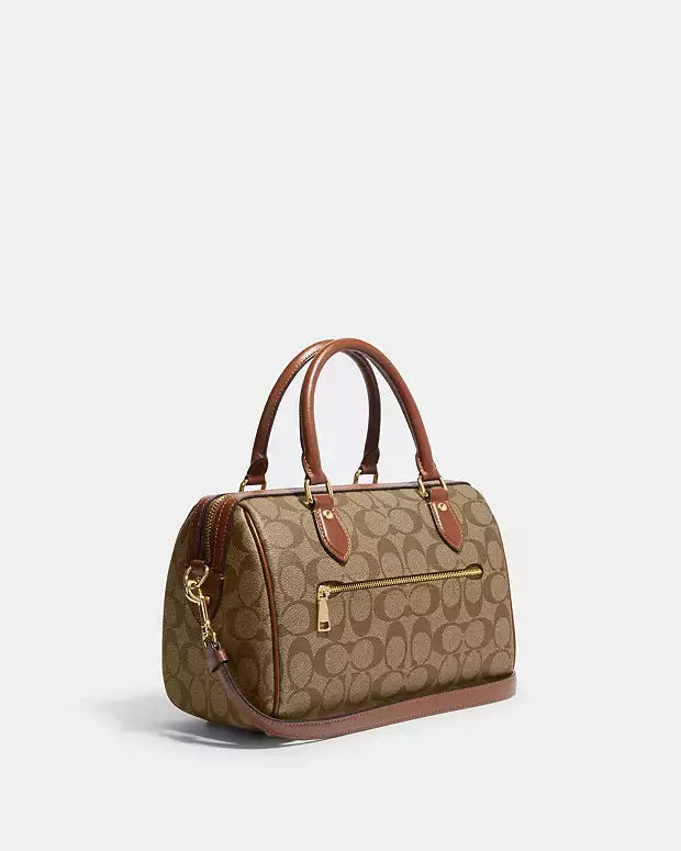 Coach Rowan Satchel Bag In Signature Canvas