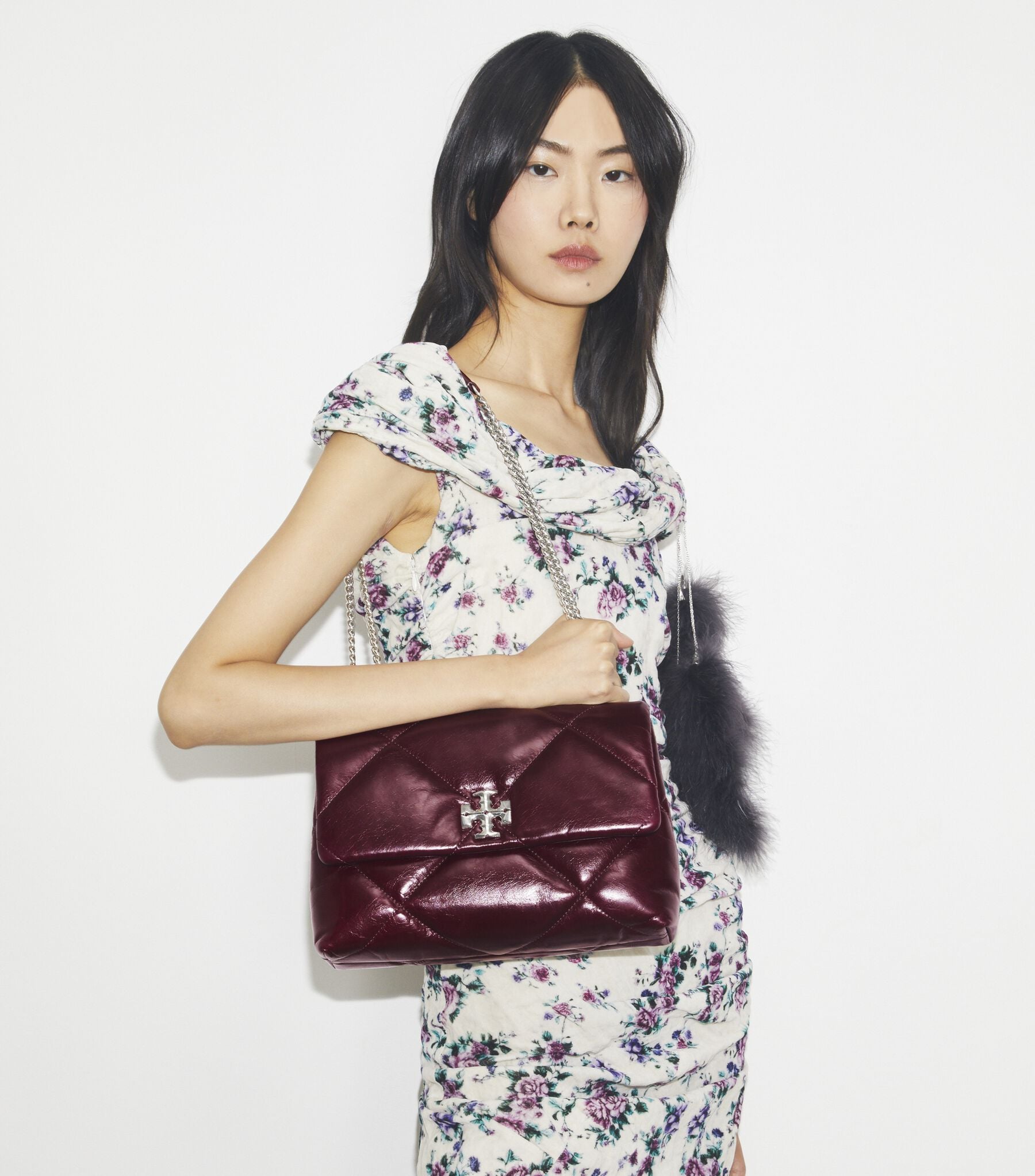 TORY BURCH Kira Daimond Leather Handbag