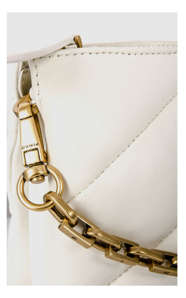 Leather messenger bag TWINS
