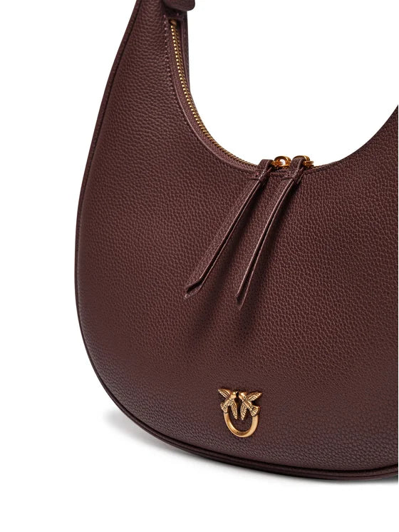 Leather hobo BRIOCHE