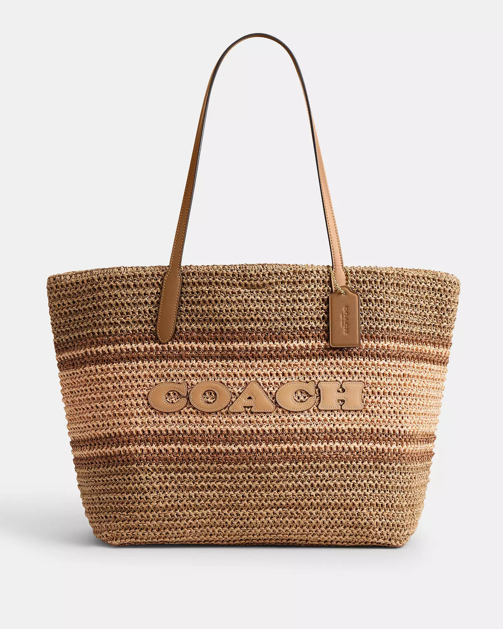 City coach straw bag