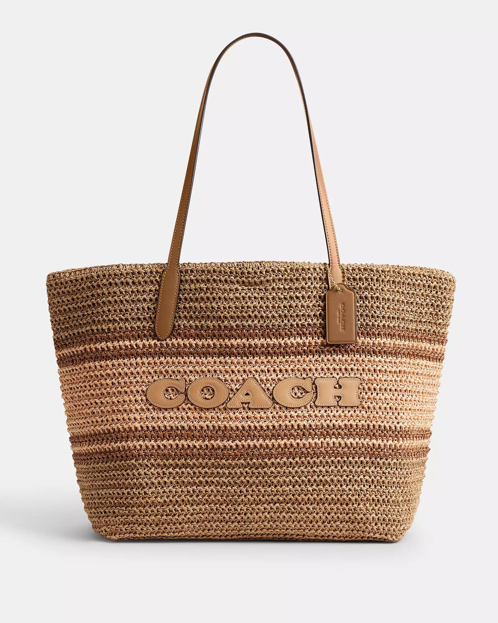City coach straw bag