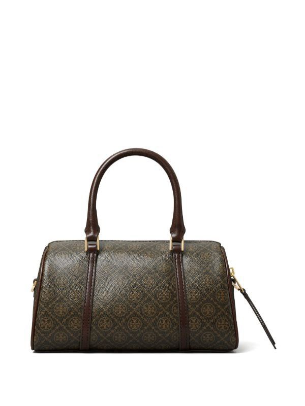 TTORY BURCH Mini T Monogram Coated Barrel Bag
