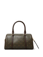 TTORY BURCH Mini T Monogram Coated Barrel Bag