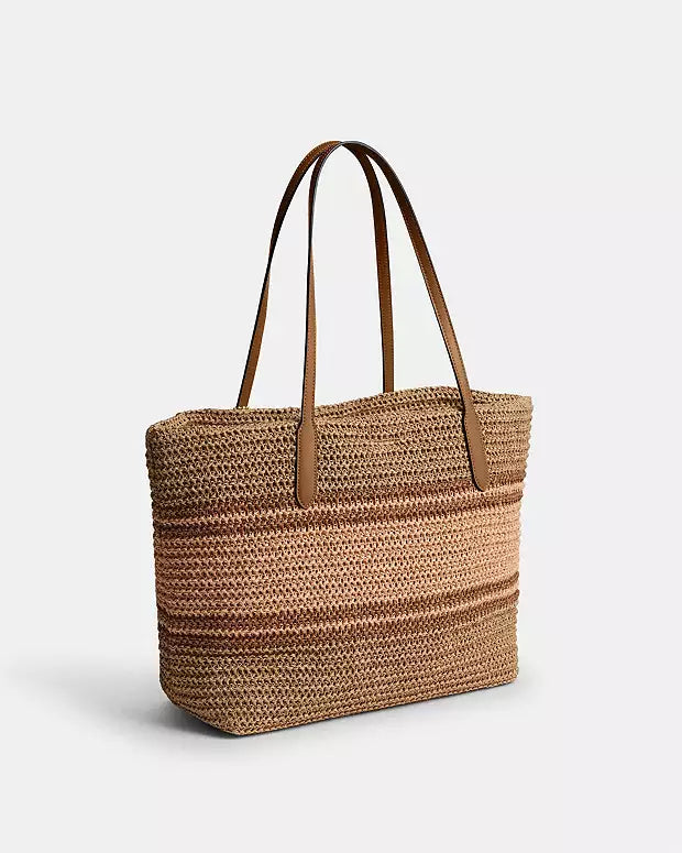 City coach straw bag