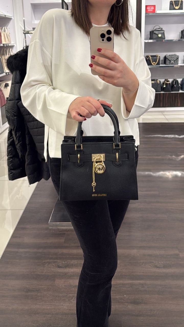 Michael Kors Hamilton  medium Leather Satchel