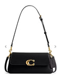 Refined Calf Leather Jet Shoulder Bag