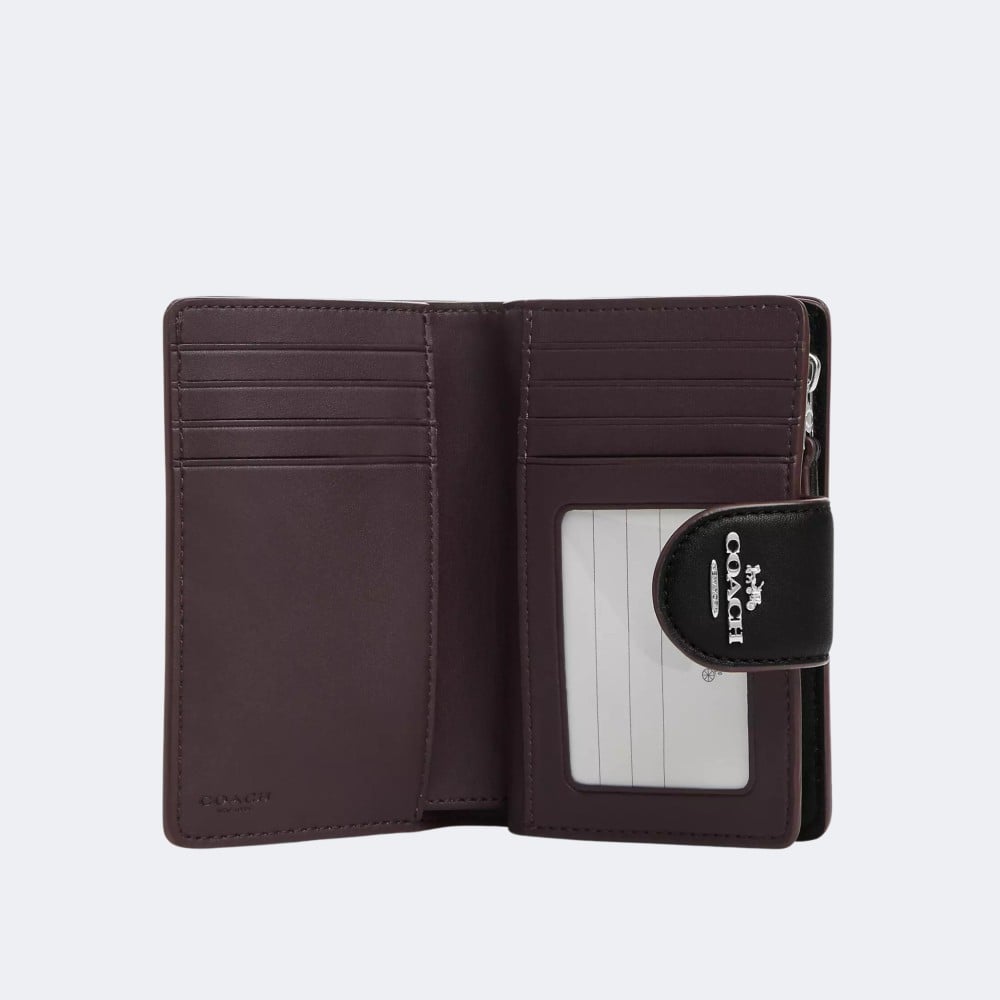 Coach Medium Corner Zip Wallet With Signature Leather