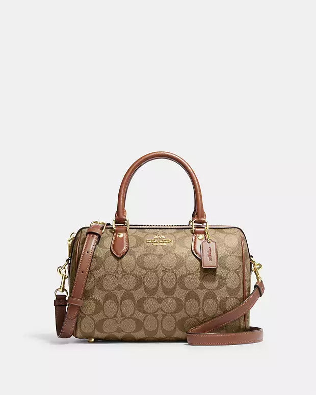 Coach Rowan Satchel Bag In Signature Canvas
