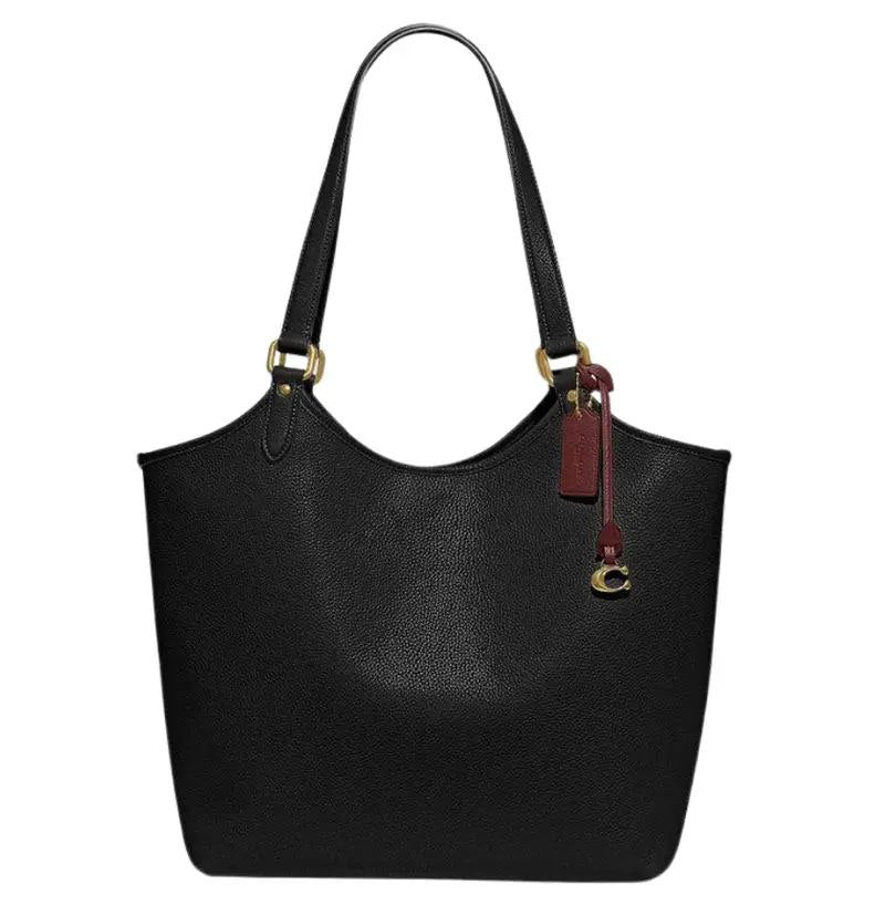 Coach Day Tote Bag Leather Black