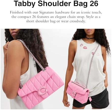 Tabby coach shoulder bag 26 pink