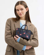 Coach City Mini Tote Bag In Signature Canvas With Cherry Print