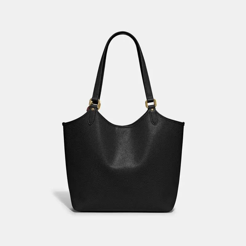 Coach Day Tote Bag Leather Black