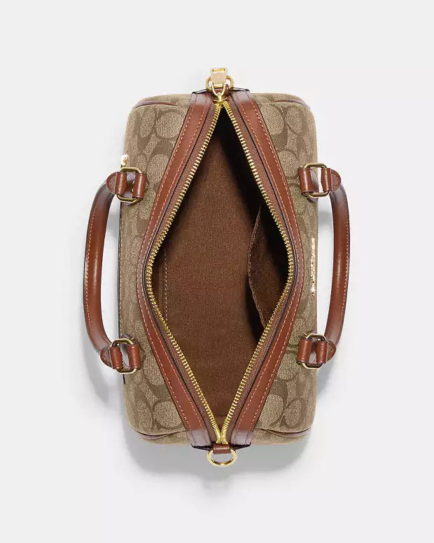 Coach Rowan Satchel Bag In Signature Canvas