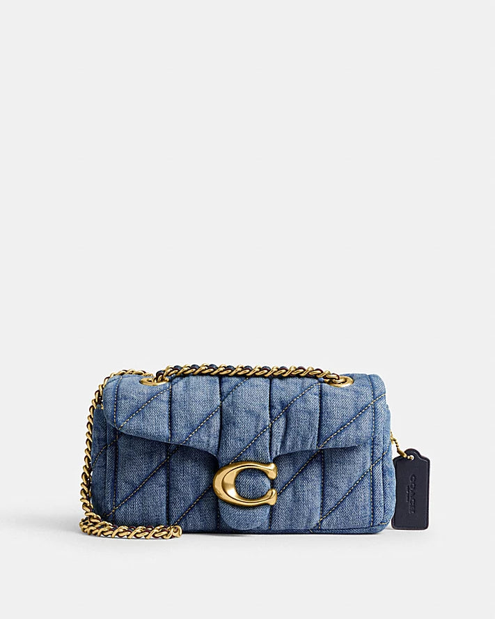 Coach Tabby 
quilted denim Shoulder Bag 26