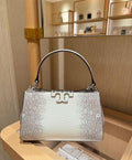 Tory Burch Mini Eleanor Snake-Embossed Satchel