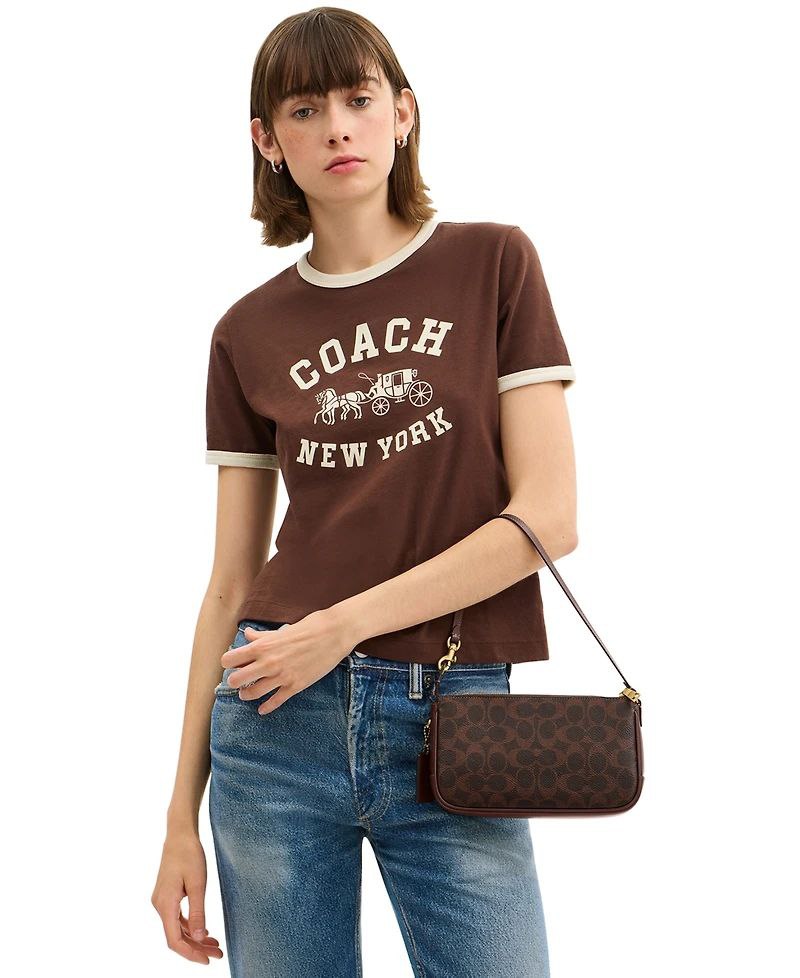 Coach Plaza Bag in Signature Canvas 18