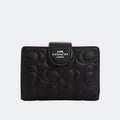 Coach Medium Corner Zip Wallet With Signature Leather