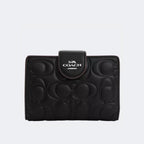 Coach Medium Corner Zip Wallet With Signature Leather