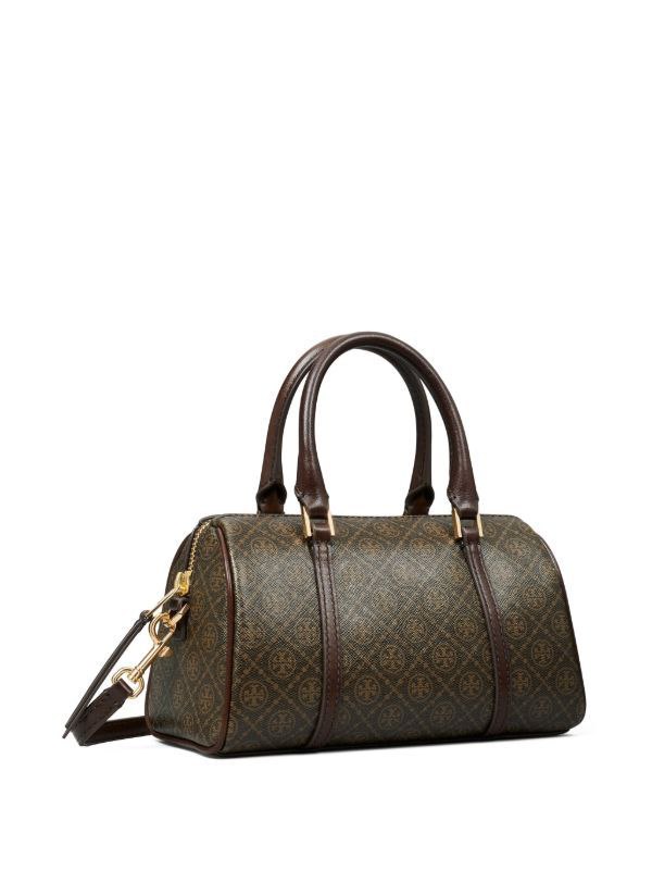TTORY BURCH Mini T Monogram Coated Barrel Bag