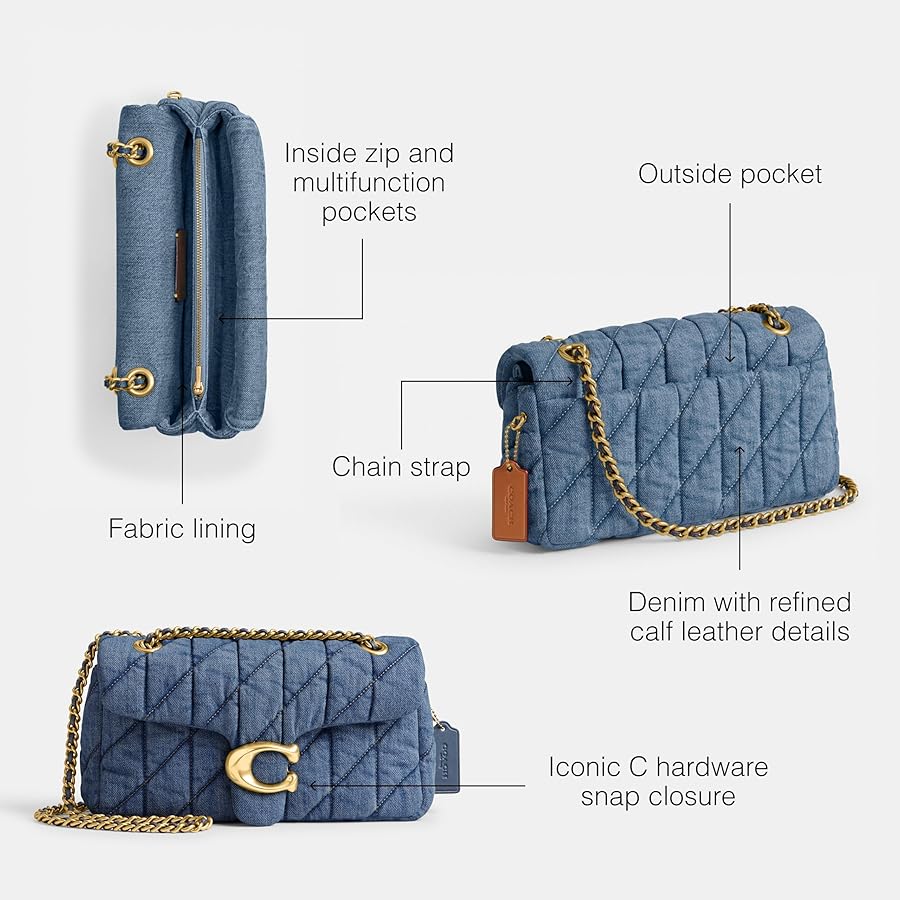 Coach Tabby 
quilted denim Shoulder Bag 26