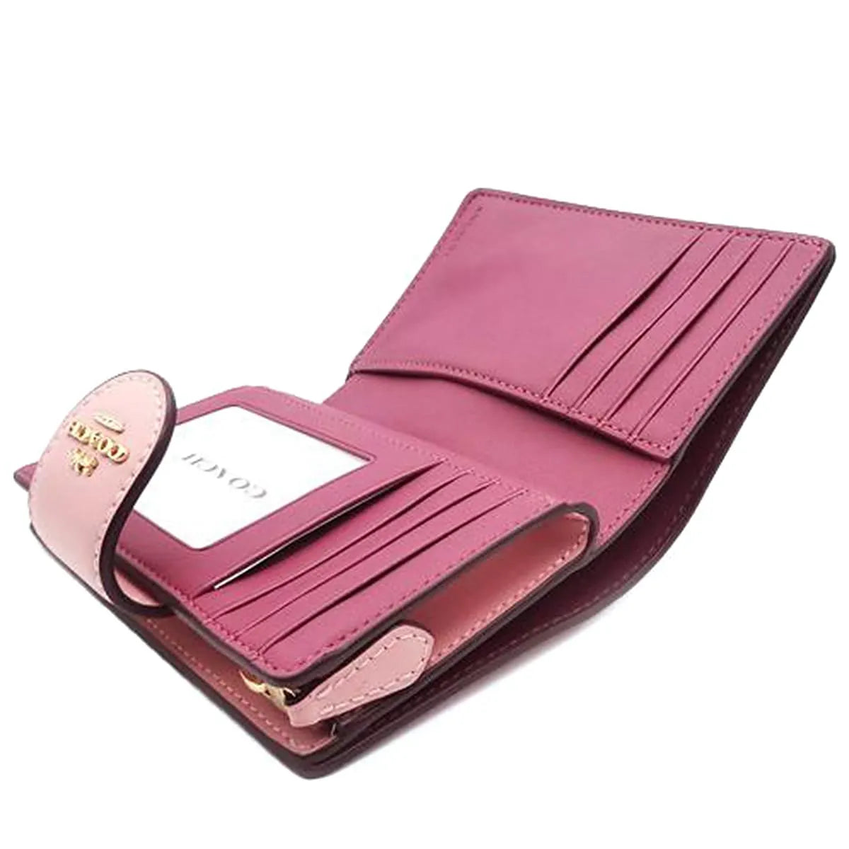 Powder pink coach wallet