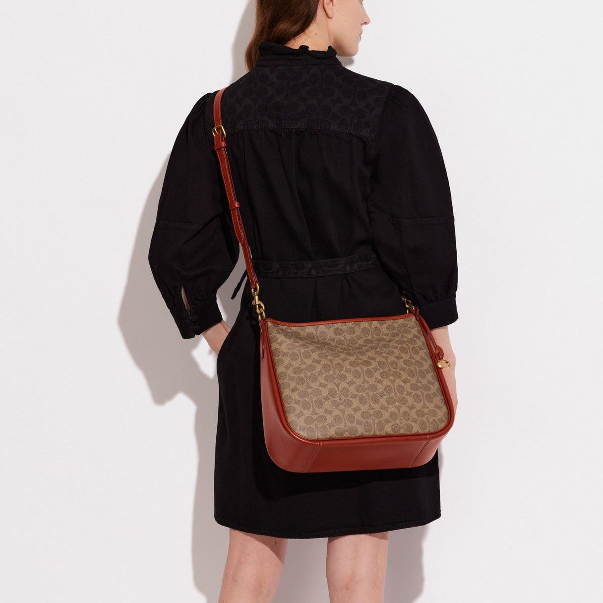 Coach Cary Shoulder Bag with Signature Canvas