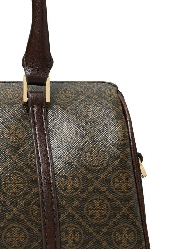 TTORY BURCH Mini T Monogram Coated Barrel Bag