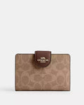 Coach Medium Corner Zip Wallet With Signature Leather