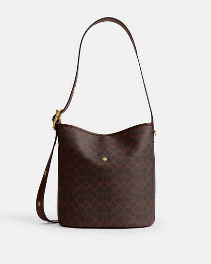 Bleecker Bucket Bag In Signature Canvas