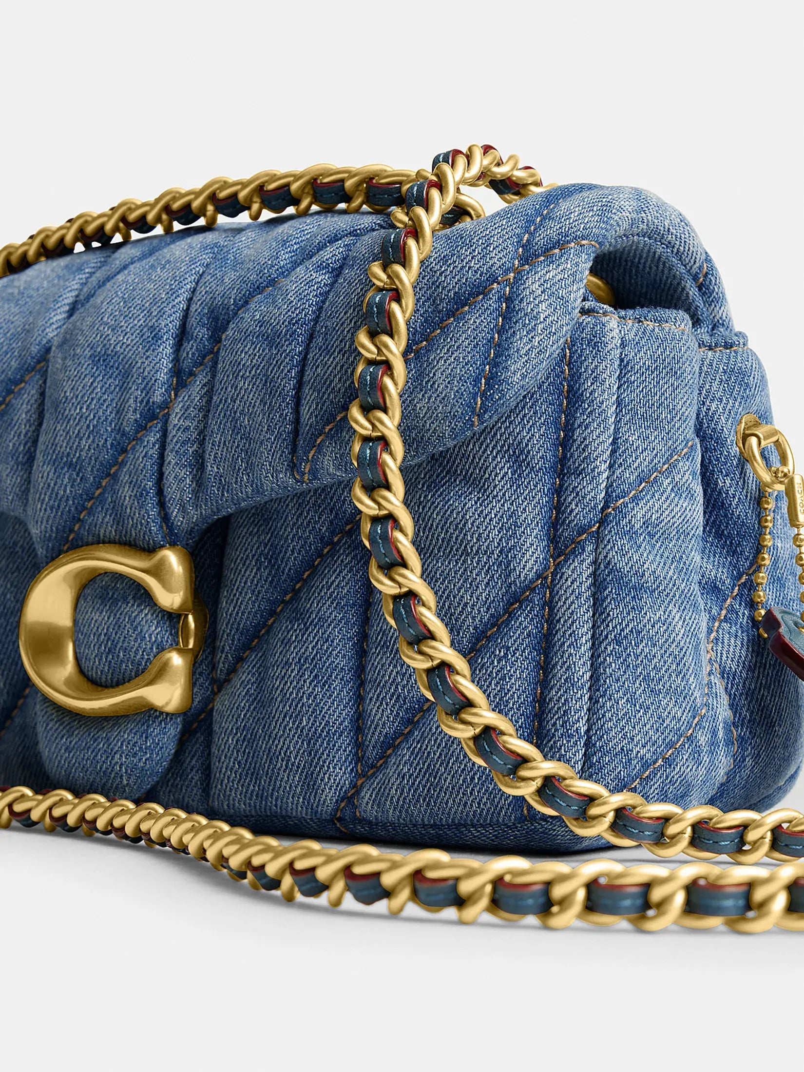 Coach Tabby 
quilted denim Shoulder Bag 26