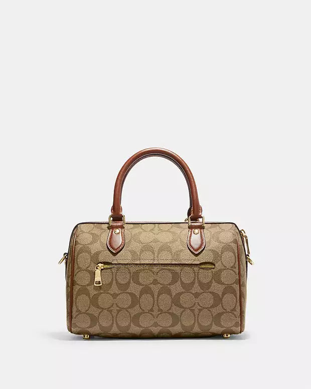 Coach Rowan Satchel Bag In Signature Canvas