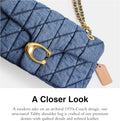 Coach Tabby 
quilted denim Shoulder Bag 26